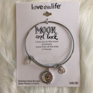 Love This Life Jewelry Nwt Stainless Steel Moon And Back Bangle Poshmark Love This Life Jewelry Nwt Stainless Steel Moon And Back Bangle Poshmark